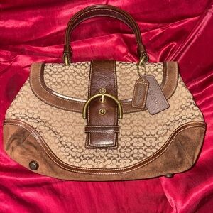 Coach Brown and Tan Soho